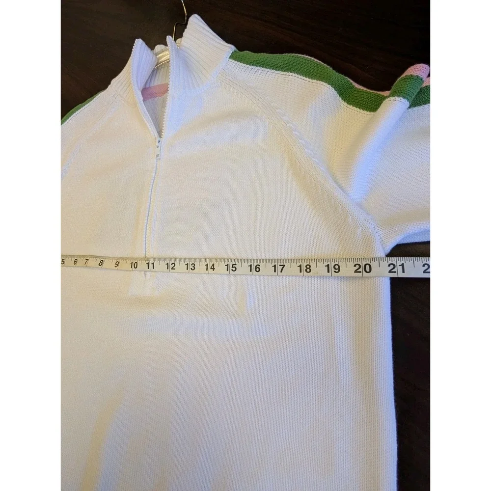 NEW! Pink Pineapple OBX Knit Half Zip Pullover SZ M